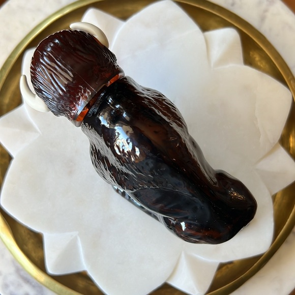 Vintage Avon American Buffalo Wild Country After Shave Decanter Glass Bottle - Picture 10 of 13